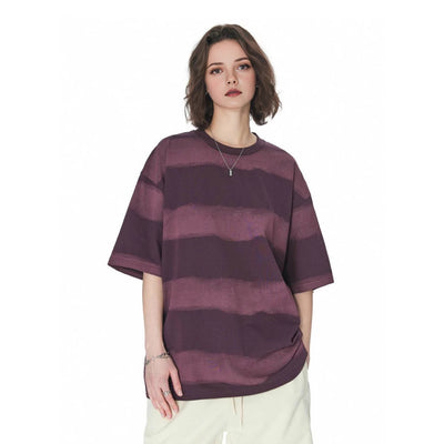 Playera de Algodón para Hombre con Diseño Tie-Dye y Rayas - Image 5