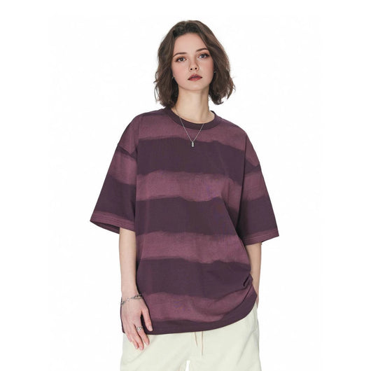 Playera de Algodón para Hombre con Diseño Tie-Dye y Rayas - Image 5