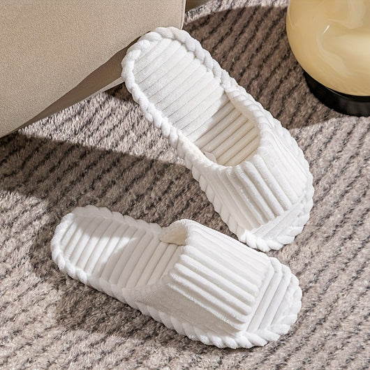 Pantuflas Cómodas de Rayas en Pana para Hombre - Image 6