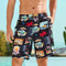 Shorts de Playa para Parejas con Estampado Digital de Secado Rápido