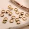 Aretes de Acero Inoxidable con Cristales Brillantes - Elegancia Refinada