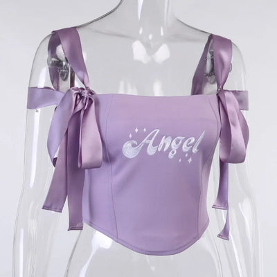 Top Corto Ajustado con Bordado de Mariposas - Image 18