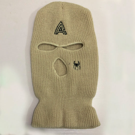 Gorro Tejido Cálido con Bordado de Araña y Tres Agujeros - Image 8
