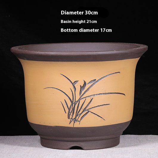 Maceta de Cerámica Púrpura Extragrande para Plantas de Interior - Image 11