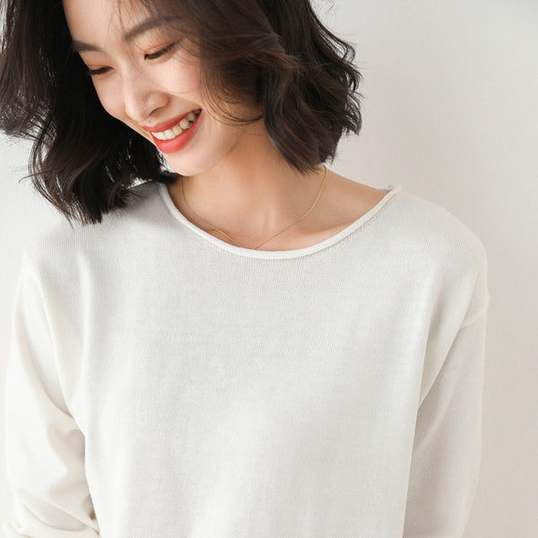Suéter Suelto Estilo Coreano para Mujer - Prenda Base Versátil - Image 9