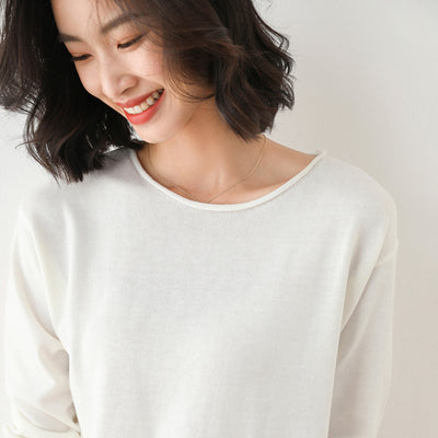 Suéter Suelto Estilo Coreano para Mujer - Prenda Base Versátil - Image 9