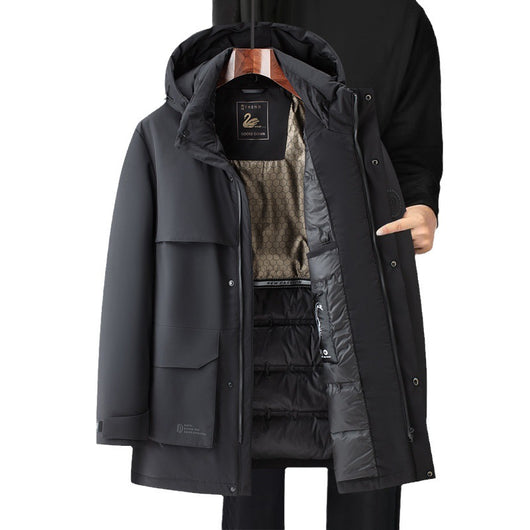 Chaqueta Acolchada de Plumas para Hombre - Casual Moderna - Image 2