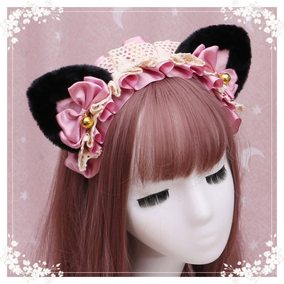 Diadema Lolita Gatita de Peluche con Encaje - Accesorio Anime Japonés - Image 13