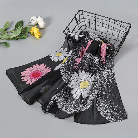 Pañuelo de Seda Chiffon Elegante para Mujer