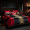 Juego de Cama Completo 4 Piezas Algodón Seda con Bordado