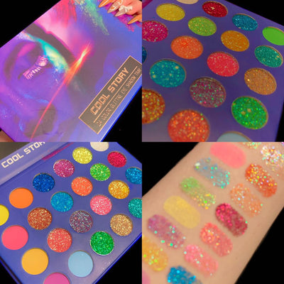 Paleta de 24 Sombras Luminosas con Acabado Mate y Fluorescente - Image 7