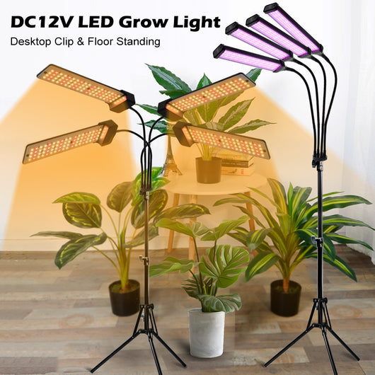 Luz LED de Crecimiento Rojo-Azul con USB, Temporizador y Atenuación para Plantas de Interior