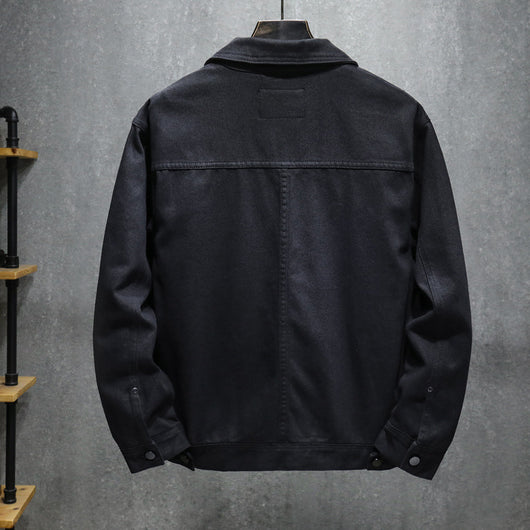 Chaqueta Denim Casual con Solapa para Hombre - Image 2