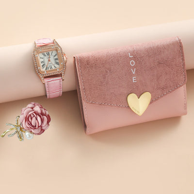 Juego de Regalo: Cinturón Cartera, Broche y Reloj para Dama - Image 3
