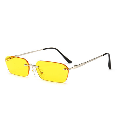 Gafas Cuadradas sin Marco Estilo Hong Kong para Hombre - Image 12