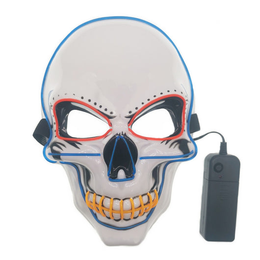 Máscara Calavera LED Resplandeciente con Líneas de Neón - Image 11