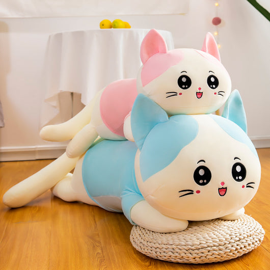 Almohada Larga Gato Adorable - Cojín Sofá Peluche Confortable - Image 10