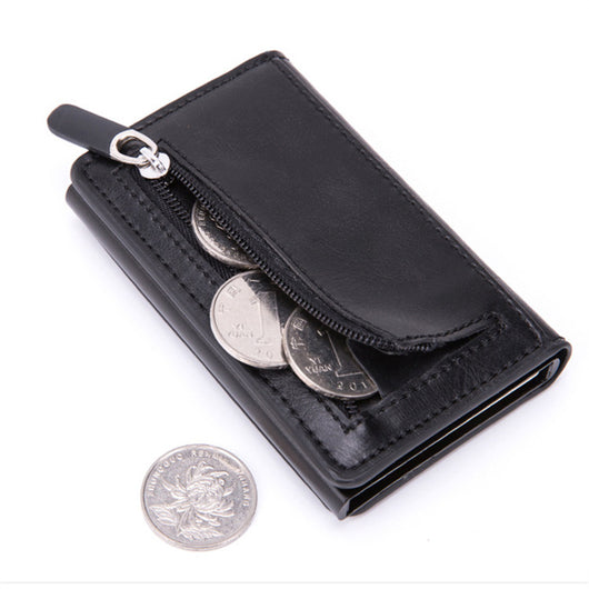Cartera Inteligente Anti Robo con Bloqueo RFID y Estuche de Aluminio - Image 2