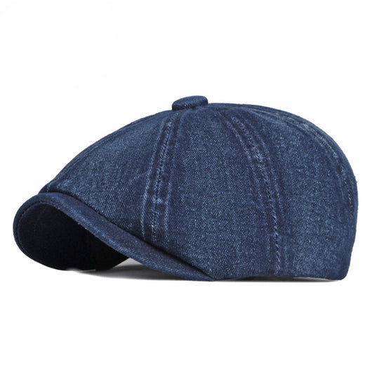 Boina Octagonal Denim Lavado Primavera Otoño - Image 7