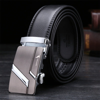 Cinturón de Cuero Genuino con Hebilla Automática Estilo Clásico - Image 14