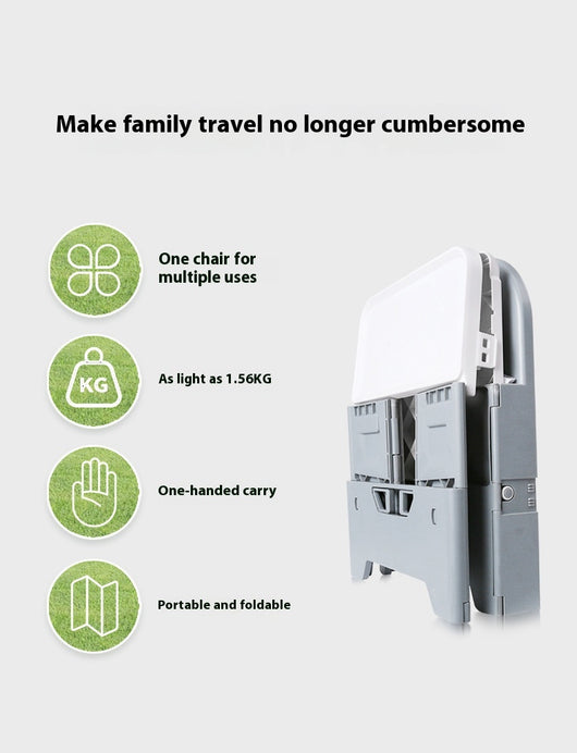 Silla de Comer Portátil Plegable para Niños - Grado Alimentario - Image 19