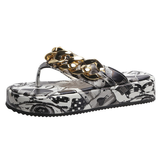 Sandalias y Pantuflas para Mujer con Plataforma Graffiti - Image 4