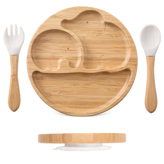 Vajilla Infantil de Bambú y Madera con Ventosas - Image 10