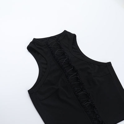 Top Cropped sin Mangas Elegante - Image 22