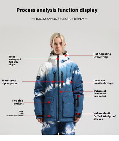 Chaqueta de Esquí Impermeable Térmica Doble Capa - Image 13