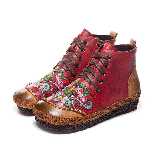 Botas Planas de Mujer con Cordones y Suela Antideslizante - Image 7