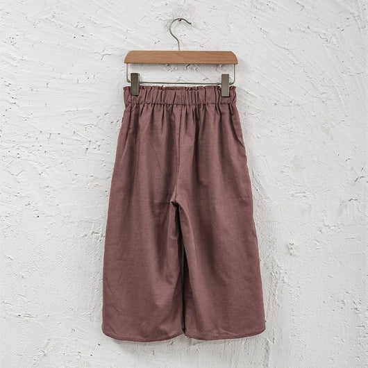 Pantalón Ancho de Lino y Algodón con Cintura Elástica - Image 20