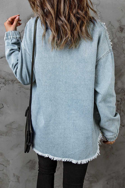 Chaqueta Denim Lavada de Manga Larga - Image 5