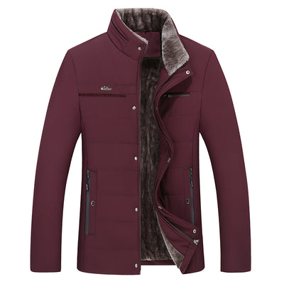 Abrigo Acolchado de Algodón para Papá - Chaqueta Cálida Otoño Invierno - Image 10