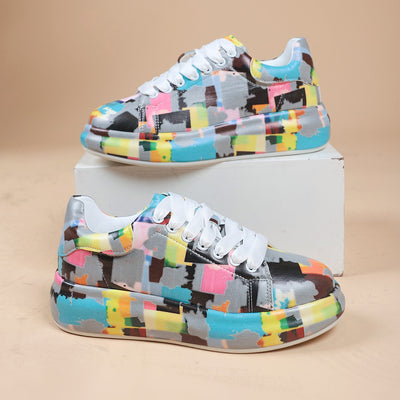 Zapatillas Deportivas Plataforma Mujer con Diseño Pintado a Mano - Image 4