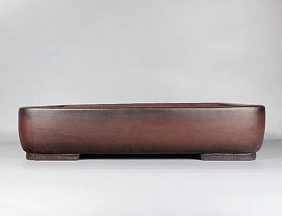 Maceta Artesanal Rectangular de Barro Púrpura Antiguo - Image 7