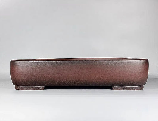 Maceta Artesanal Rectangular de Barro Púrpura Antiguo - Image 7