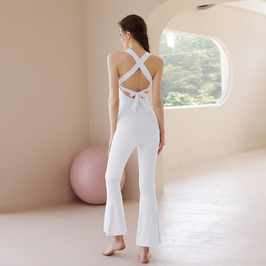 Jumpsuit Yoga con Espalda Abierta y Sostén Integrado - Image 10