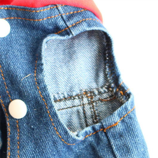 Abrigo Tejido con Capucha para Mascotas - Diseño Denim Primavera - Image 11