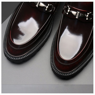 Zapatos Gommino con Hebilla Horse Street en Cuero Japonés Pulido para Hombre - Image 15