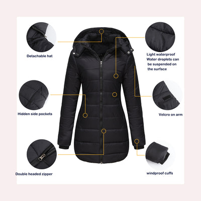 Chaqueta Acolchada Impermeable de Manga Larga - Image 14