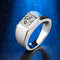 Anillo de Hombre Solitario Moissanita Elegante y Minimalista