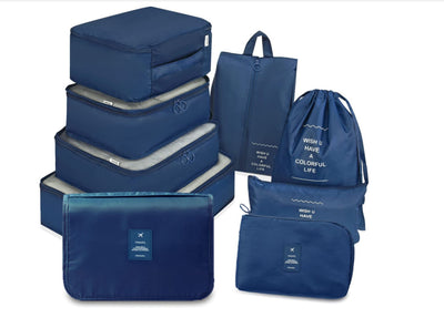 Juego de 9 Bolsas de Viaje en Tela Reforzada - Image 14