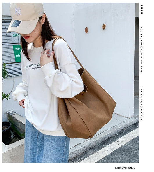 Bolsa de Compras Artística de Lona Grande con Capacidad Amplia - Image 33