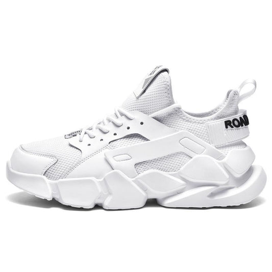 Zapatillas Deportivas Blancas Transpirables con Malla Tejida y Suela Reforzada - Image 2
