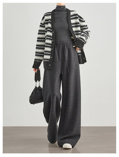 Pantalones de Jogger en Tweed Estampado - Mezcla de Lana Confortable - Image 27
