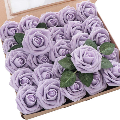 Rosas de Espuma PE con Tallo y Hojas - 25 Flores Decorativas para Bodas y San Valentín - Image 13