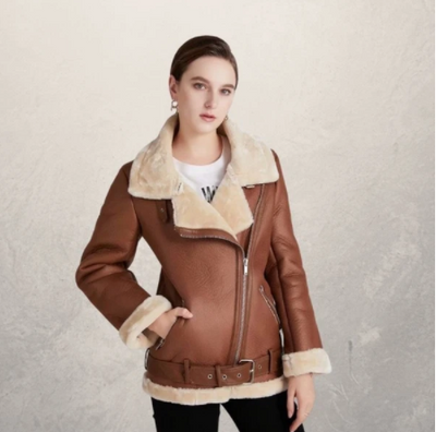 Chaqueta de Cuero para Motociclista Mujer - Image 4