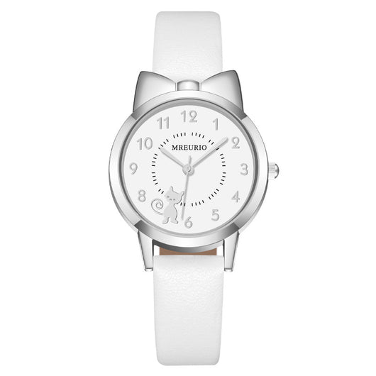 Reloj de Pulsera con Diseño de Gatita Adorable y Moño - Image 10