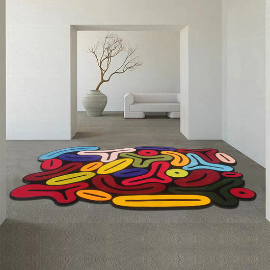 Tapete Artesanal de Lana Irregular para Sala y Dormitorio - Image 10