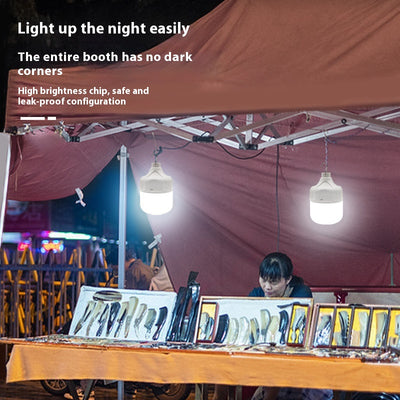 Lámpara LED Recargable para Campamento y Mercado Nocturno - Image 4